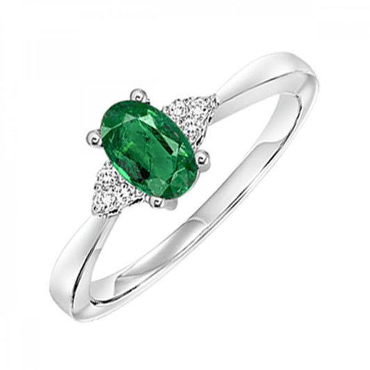 Gold Diamond Emerald ring