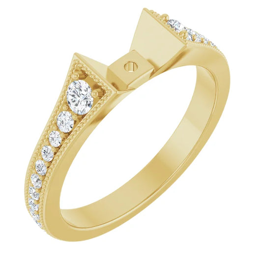 Customizable Engagement Ring Shank