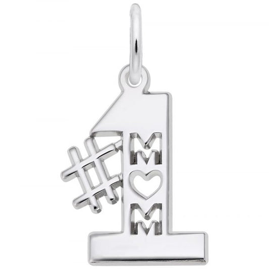 Number One Mom Charm