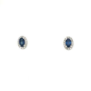 Birthstone and Diamond Earrings