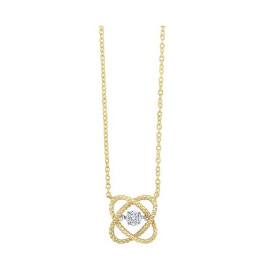 10KT Yellow Gold Diamond Necklace