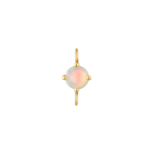 Opal Birthstone Charm