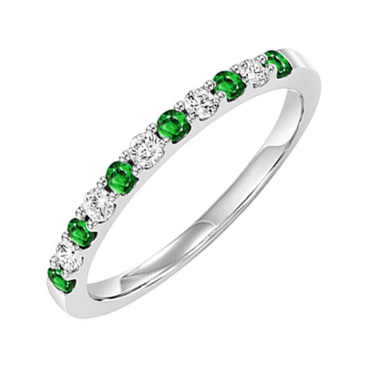 Gold Diamond & Emerald Ring
